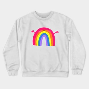 Cute Rainbow Hug Crewneck Sweatshirt